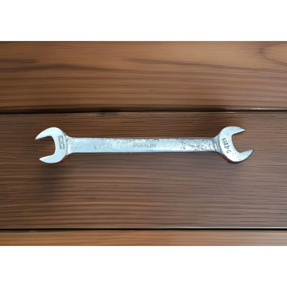 Vtg ARMSTRONG 15/16” X 1” Open End Wrench No. 1033-C ARMALOY Hand Tool USA Steel